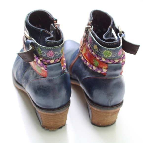 SOCOFY Handmade  Ankle  Boots - Picture 5 of 11